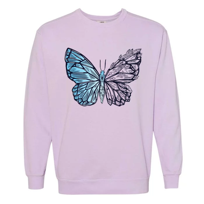 Crystal Butterfly Garment-Dyed Sweatshirt