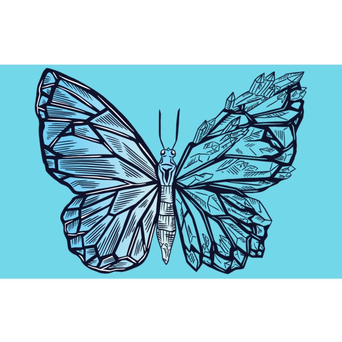 Crystal Butterfly Bumper Sticker