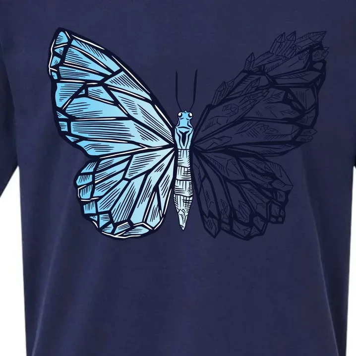 Crystal Butterfly Sueded Cloud Jersey T-Shirt