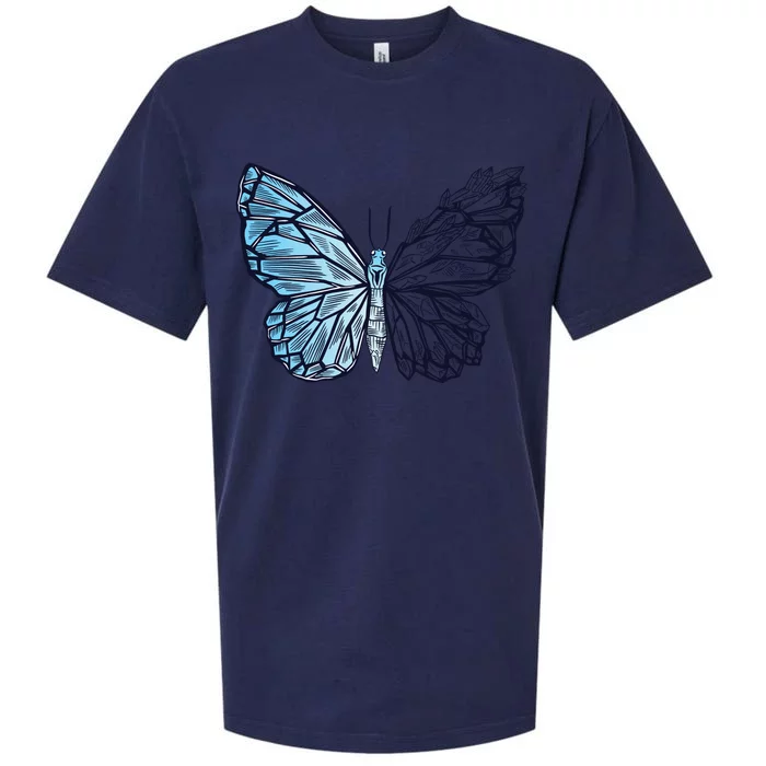 Crystal Butterfly Sueded Cloud Jersey T-Shirt