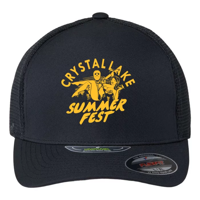 Crystal Lake Summer Fest Horror Movie Fan Flexfit Unipanel Trucker Cap