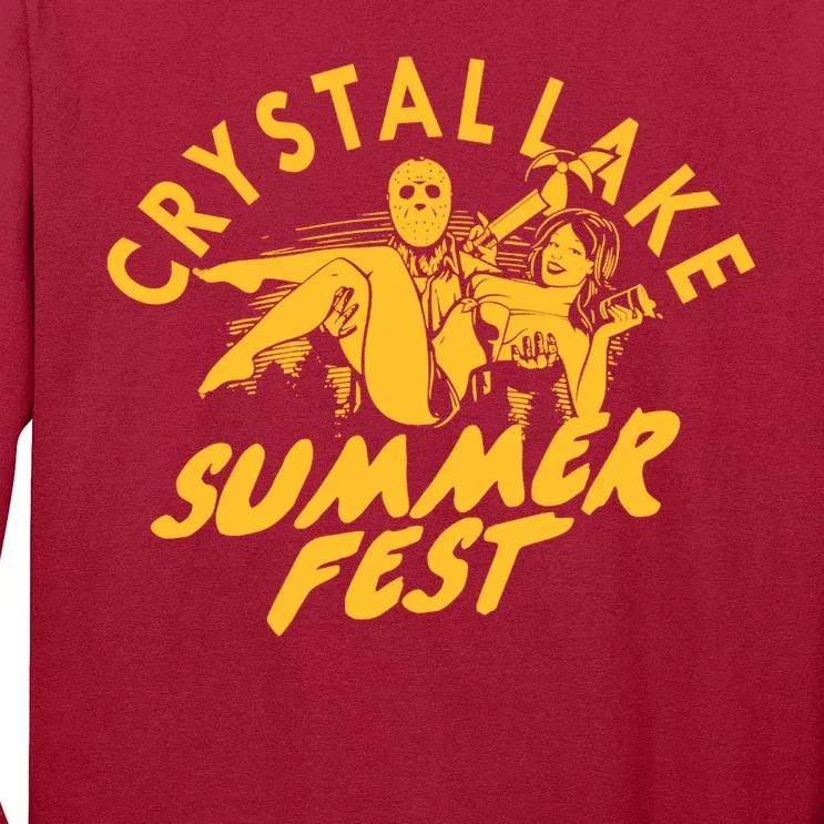 Crystal Lake Summer Fest Horror Movie Fan Long Sleeve Shirt