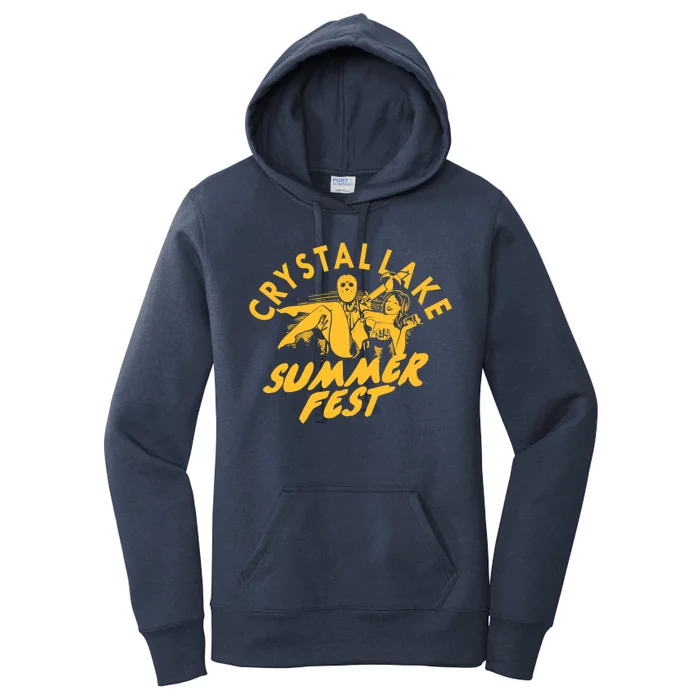 Crystal Lake Summer Fest Horror Movie Fan Women's Pullover Hoodie