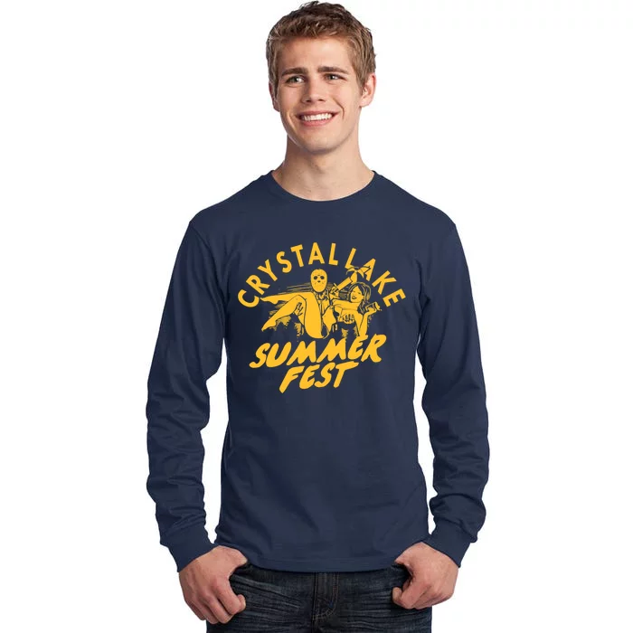 Crystal Lake Summer Fest Horror Movie Fan Tall Long Sleeve T-Shirt