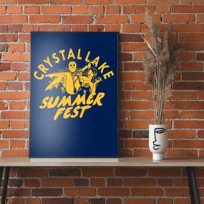 Crystal Lake Summer Fest Horror Movie Fan Poster