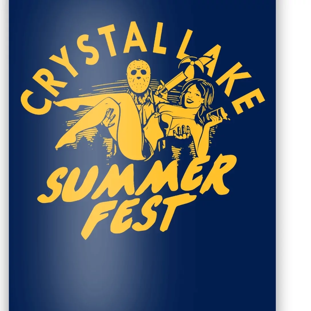 Crystal Lake Summer Fest Horror Movie Fan Poster