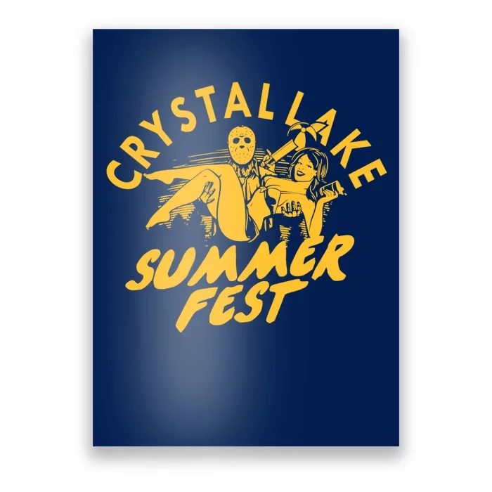 Crystal Lake Summer Fest Horror Movie Fan Poster