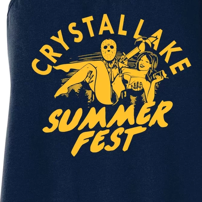 Crystal Lake Summer Fest Horror Movie Fan Women's Racerback Tank