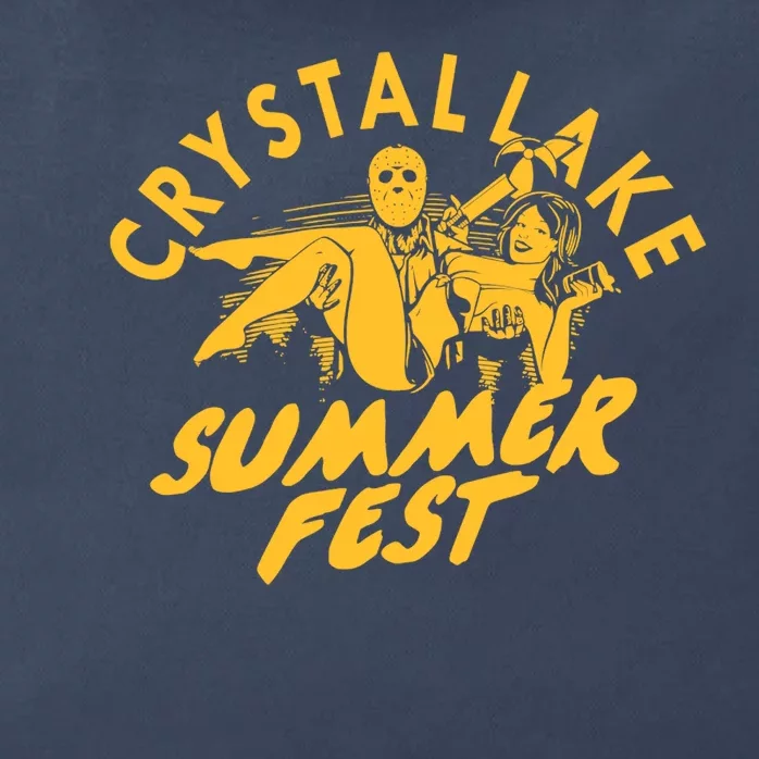 Crystal Lake Summer Fest Horror Movie Fan Zip Tote Bag