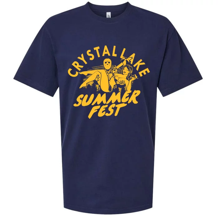 Crystal Lake Summer Fest Horror Movie Fan Sueded Cloud Jersey T-Shirt