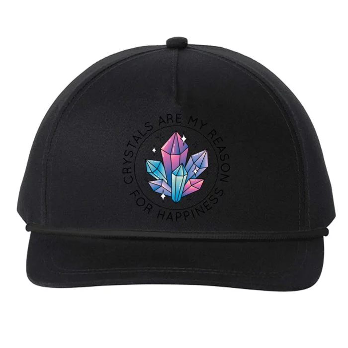 Crystals Are My Reason For Happiness Snapback Five-Panel Rope Hat