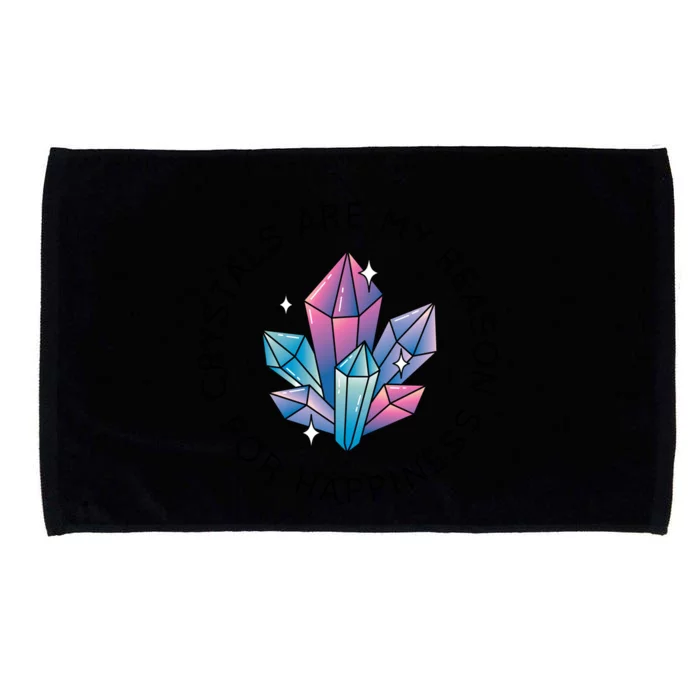 Crystals Are My Reason For Happiness Microfiber Hand Towel