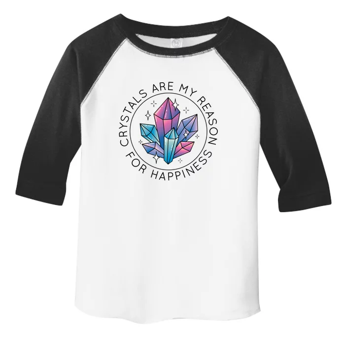 Crystals Are My Reason For Happiness Toddler Fine Jersey T-Shirt