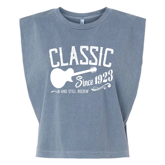 Classic Since 1923 And Still Rockin 100th Birthday Garment-Dyed Women's Muscle Tee