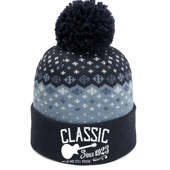 Classic Since 1923 And Still Rockin 100th Birthday The Baniff Cuffed Pom Beanie