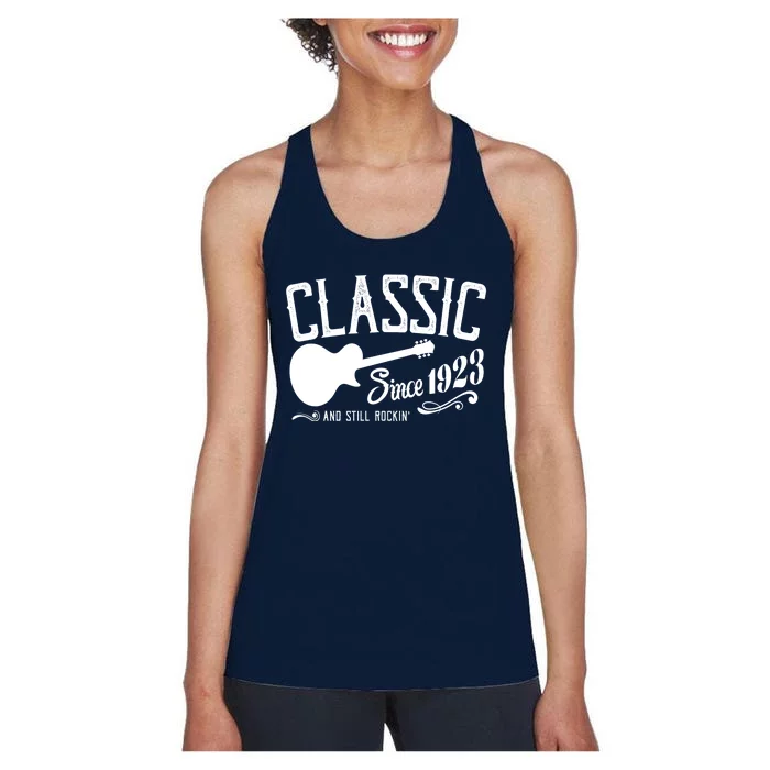 Classic Since 1923 And Still Rockin 100th Birthday Women's Racerback Tank