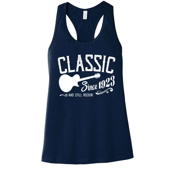 Classic Since 1923 And Still Rockin 100th Birthday Women's Racerback Tank