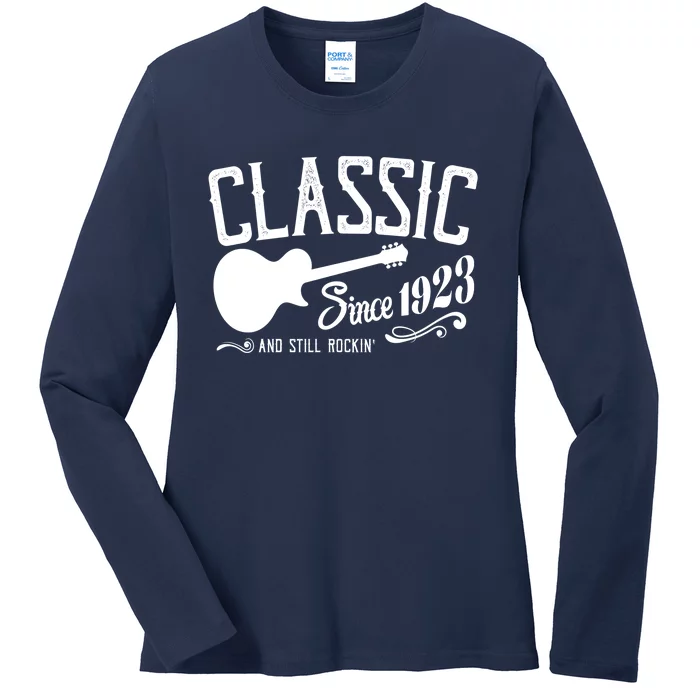 Classic Since 1923 And Still Rockin 100th Birthday Ladies Long Sleeve Shirt