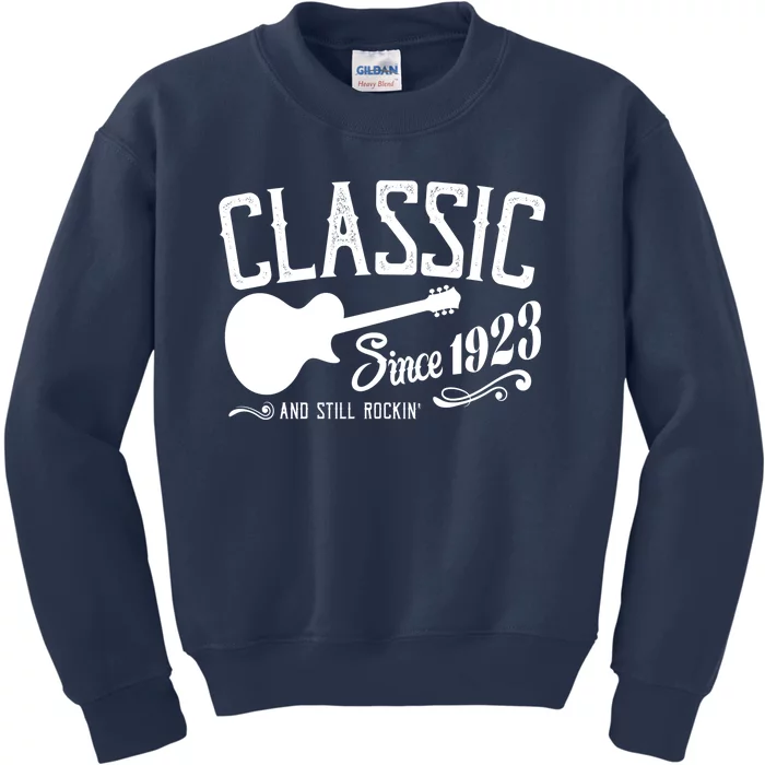 Classic Since 1923 And Still Rockin 100th Birthday Kids Sweatshirt