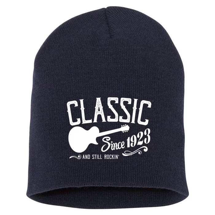 Classic Since 1923 And Still Rockin 100th Birthday Short Acrylic Beanie