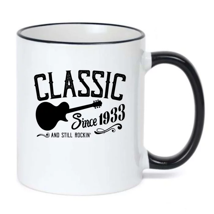 Classic Since 1933 And Still Rockin 90th Birthday Black Color Changing Mug