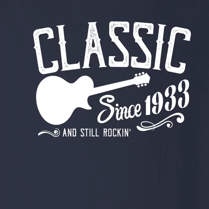 Classic Since 1933 And Still Rockin 90th Birthday Toddler Long Sleeve Shirt