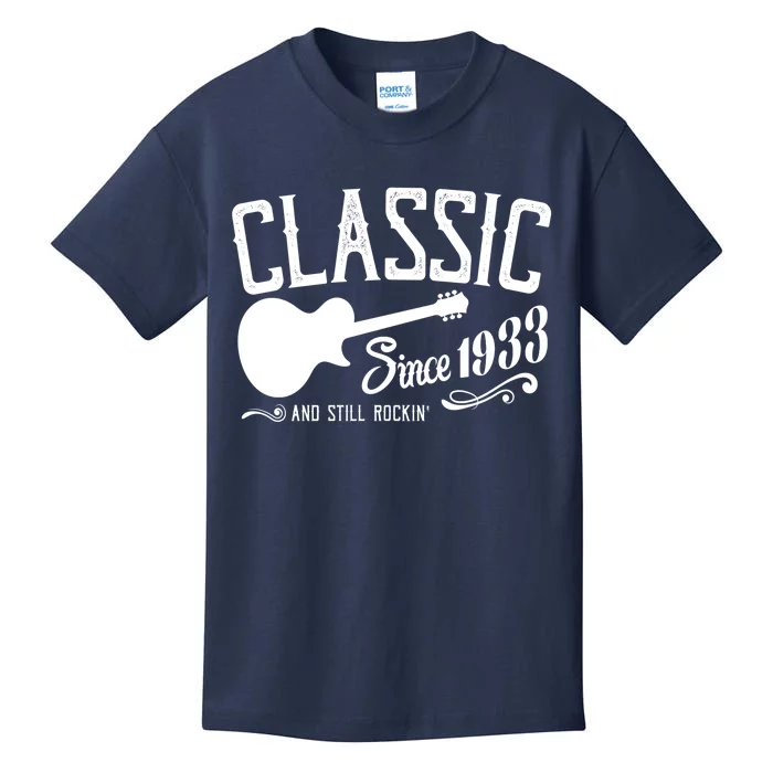 Classic Since 1933 And Still Rockin 90th Birthday Kids T-Shirt