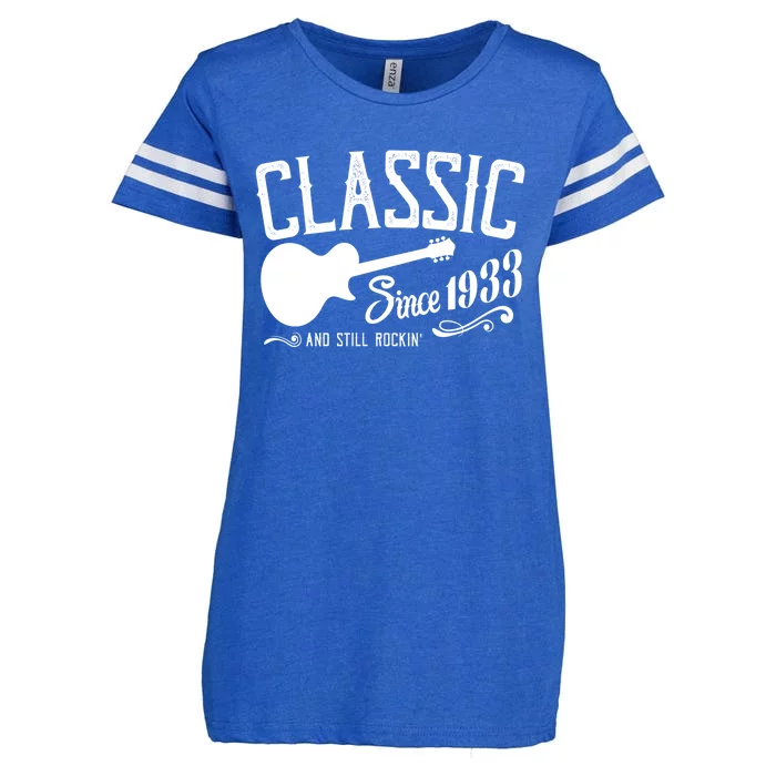 Classic Since 1933 And Still Rockin 90th Birthday Enza Ladies Jersey Football T-Shirt