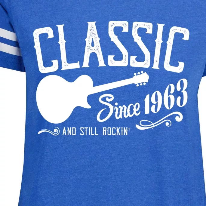 Classic Since 1963 And Still Rockin 60th Birthday Enza Ladies Jersey Football T-Shirt