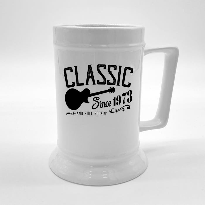 Classic Since 1973 And Still Rockin 50th Birthday Front & Back Beer Stein