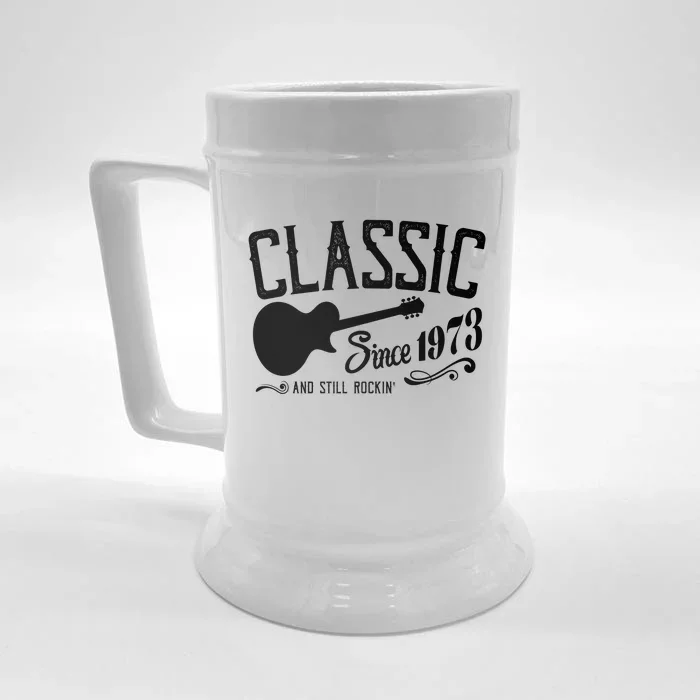 Classic Since 1973 And Still Rockin 50th Birthday Front & Back Beer Stein