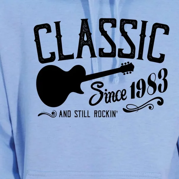 Classic Since 1983 And Still Rockin 40th Birthday Unisex Surf Hoodie