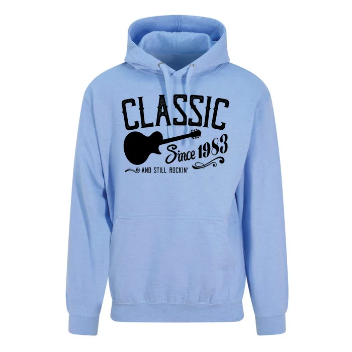 Classic Since 1983 And Still Rockin 40th Birthday Unisex Surf Hoodie