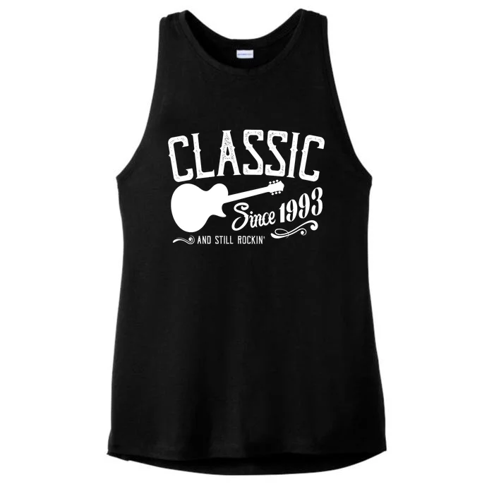 Classic Since 1993 And Still Rockin 30th Birthday Ladies Tri-Blend Wicking Tank