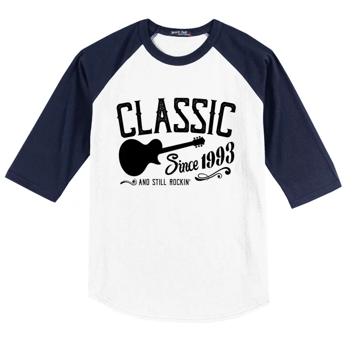 Classic Since 1993 And Still Rockin 30th Birthday Baseball Sleeve Shirt