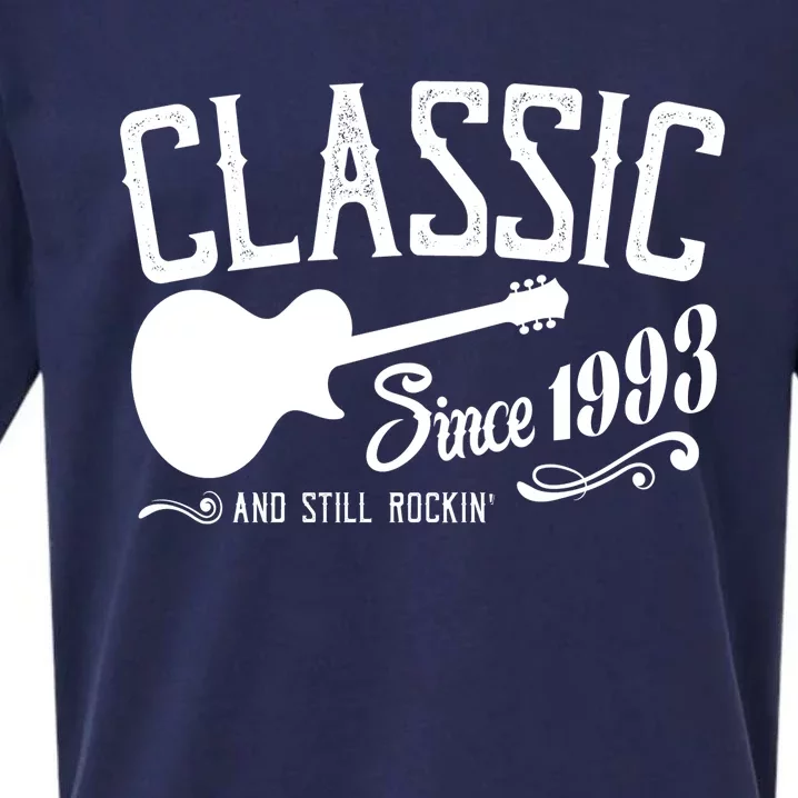 Classic Since 1993 And Still Rockin 30th Birthday Sueded Cloud Jersey T-Shirt