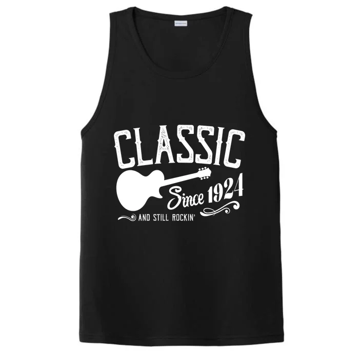 Classic Since 1924 And Still Rockin 100th Birthday Performance Tank