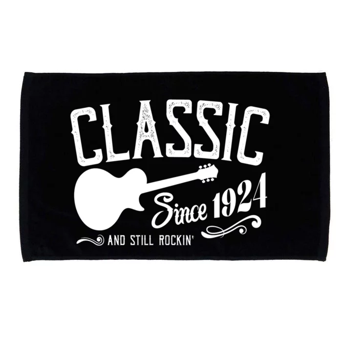 Classic Since 1924 And Still Rockin 100th Birthday Microfiber Hand Towel