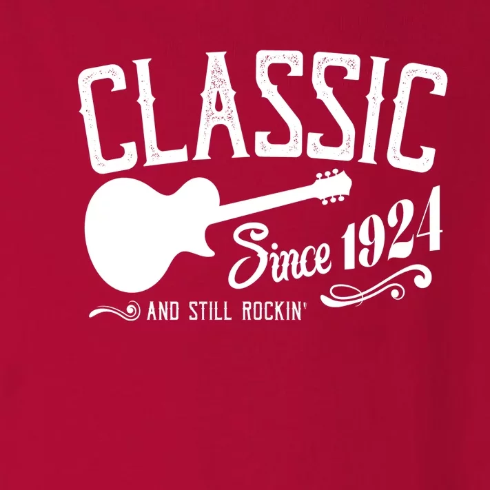 Classic Since 1924 And Still Rockin 100th Birthday Toddler Long Sleeve Shirt