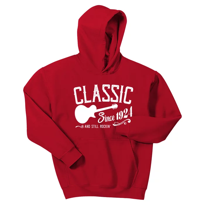 Classic Since 1924 And Still Rockin 100th Birthday Kids Hoodie