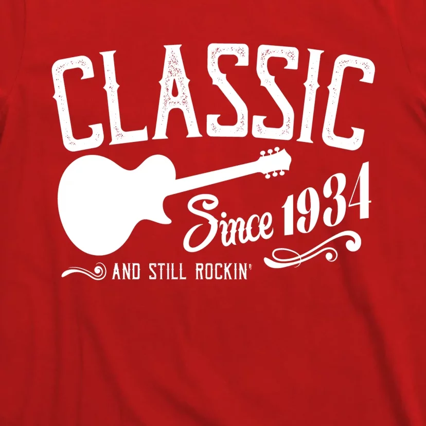 Classic Since 1934 And Still Rockin 90th Birthday T-Shirt