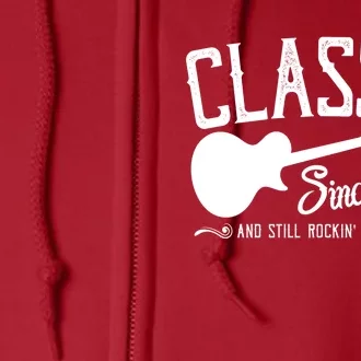 Classic Since 1934 And Still Rockin 90th Birthday Full Zip Hoodie