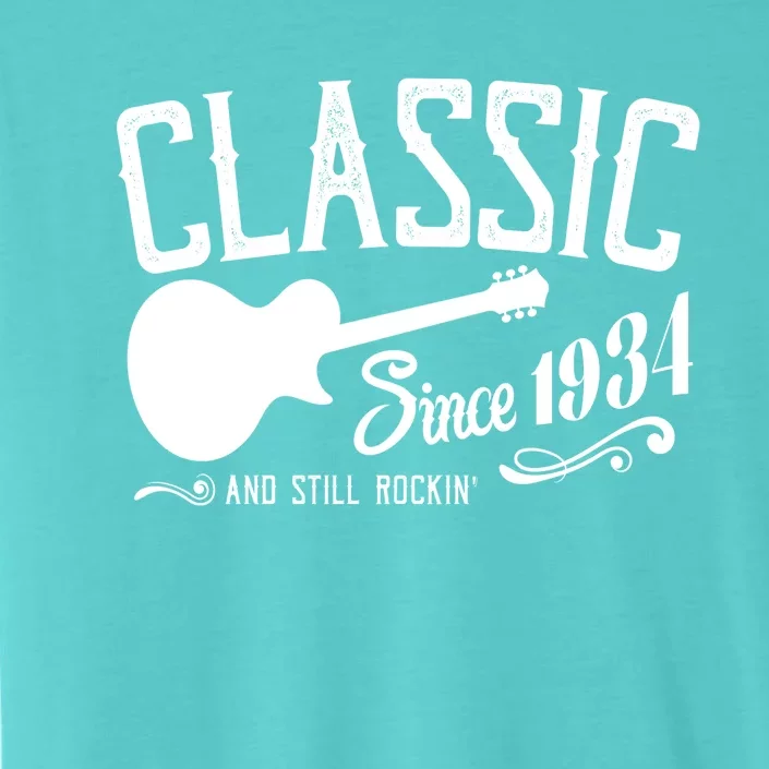 Classic Since 1934 And Still Rockin 90th Birthday ChromaSoft Performance T-Shirt