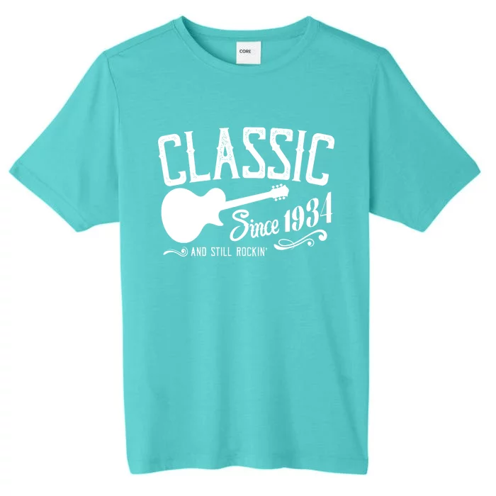 Classic Since 1934 And Still Rockin 90th Birthday ChromaSoft Performance T-Shirt