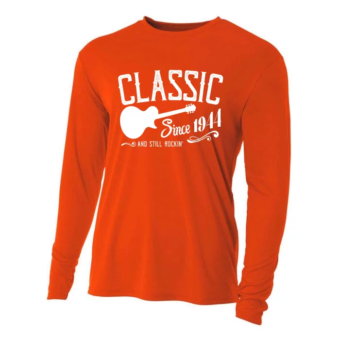 Classic Since 1944 And Still Rockin 80th Birthday Cooling Performance Long Sleeve Crew