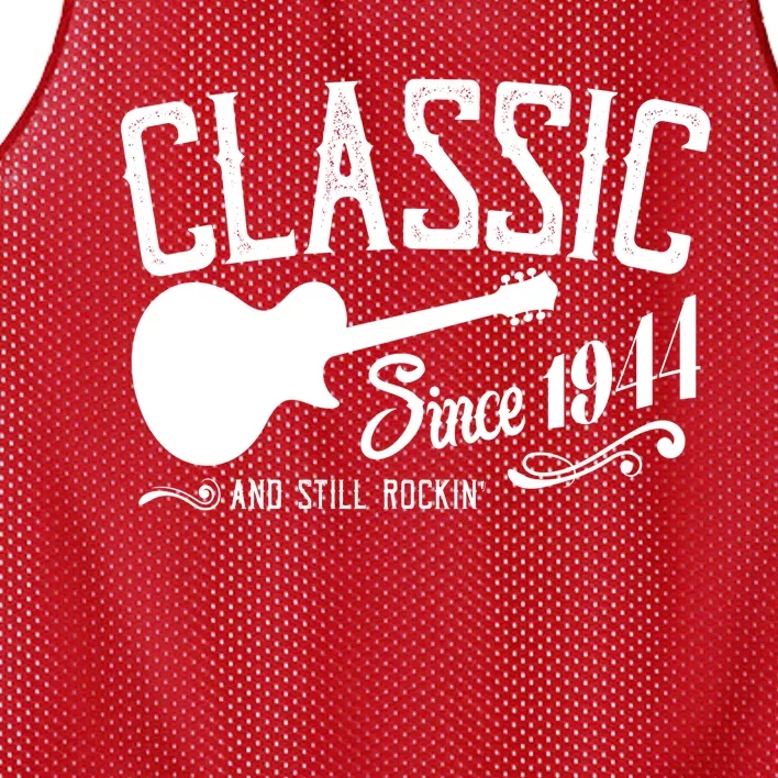 Classic Since 1944 And Still Rockin 80th Birthday Mesh Reversible Basketball Jersey Tank