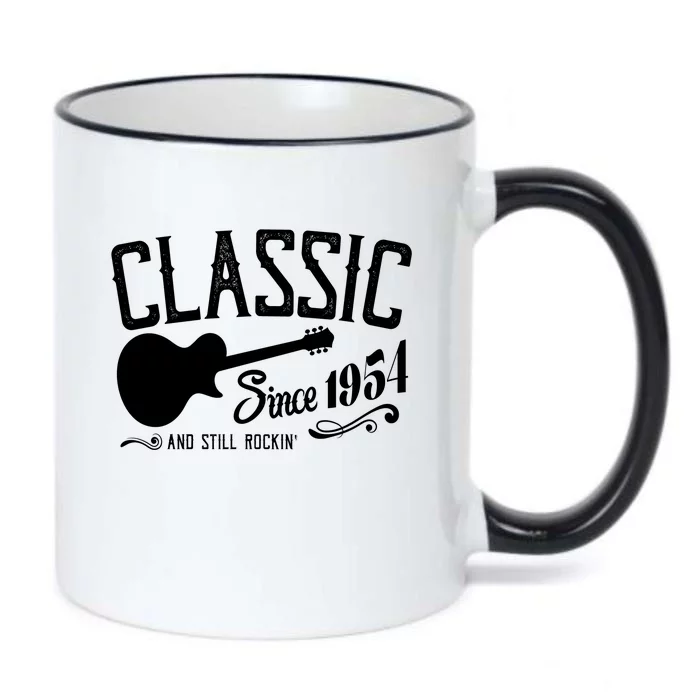 Classic Since 1954 And Still Rockin 70th Birthday Black Color Changing Mug