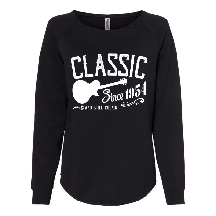 Classic Since 1954 And Still Rockin 70th Birthday Womens California Wash Sweatshirt