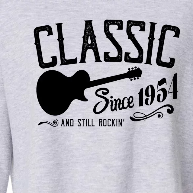 Classic Since 1954 And Still Rockin 70th Birthday Cropped Pullover Crew