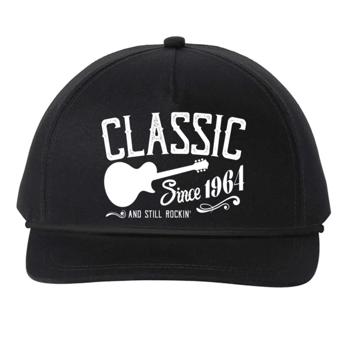 Classic Since 1964 And Still Rockin 60th Birthday Snapback Five-Panel Rope Hat